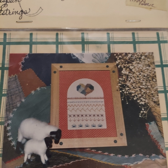 Counted cross stitch pattern sampler from Homespun Heart Strings - Picture 3 of 6